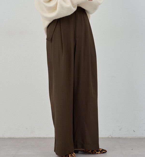  「ダブルタックワイドパンツ」|チノ|