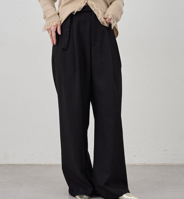  「ダブルタックワイドパンツ」|チノ|