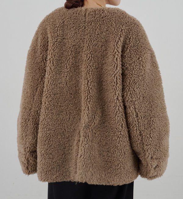  「ノーカラーボアコート」|その他|