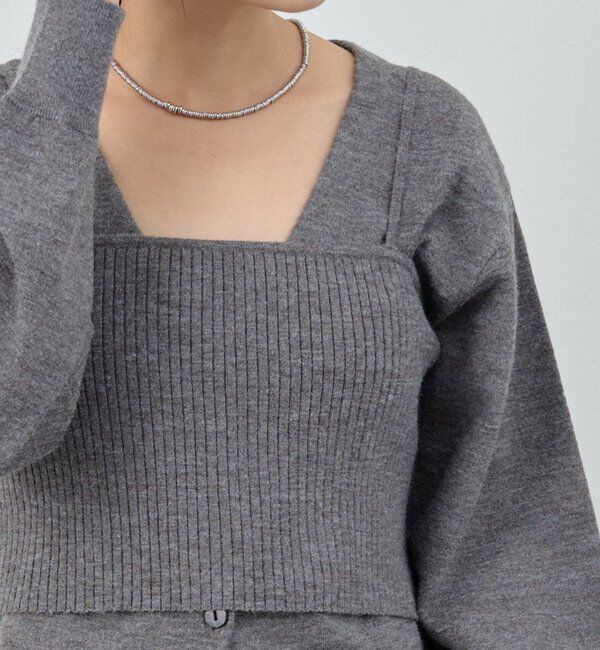  「ビスチェセットカーディガン」|カーディガン|