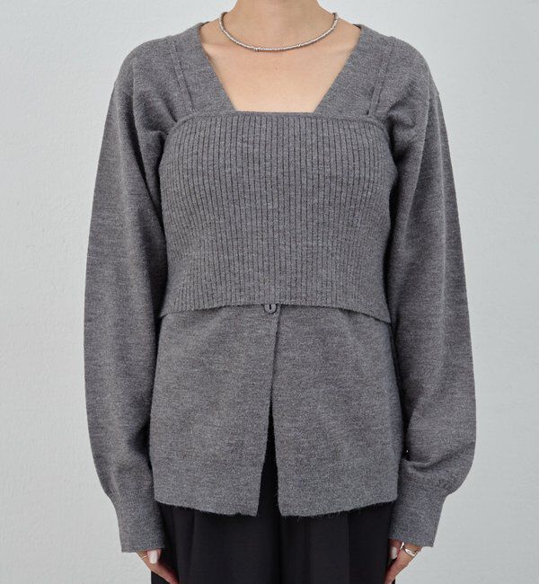  「ビスチェセットカーディガン」|カーディガン|