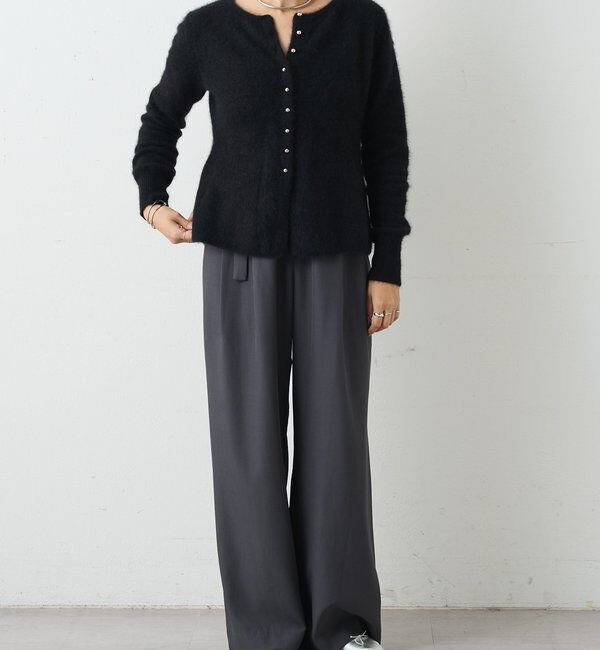  「ラクーンペプラムカーディガン」|カーディガン|