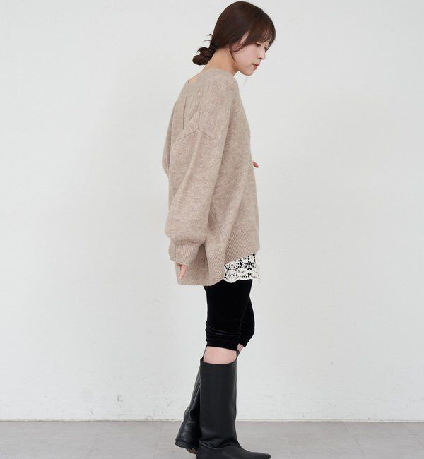  「【@kanako_ikiコラボカラー】【全骨格キレイ見え】ウェーブネックニット」|ニット・セーター|