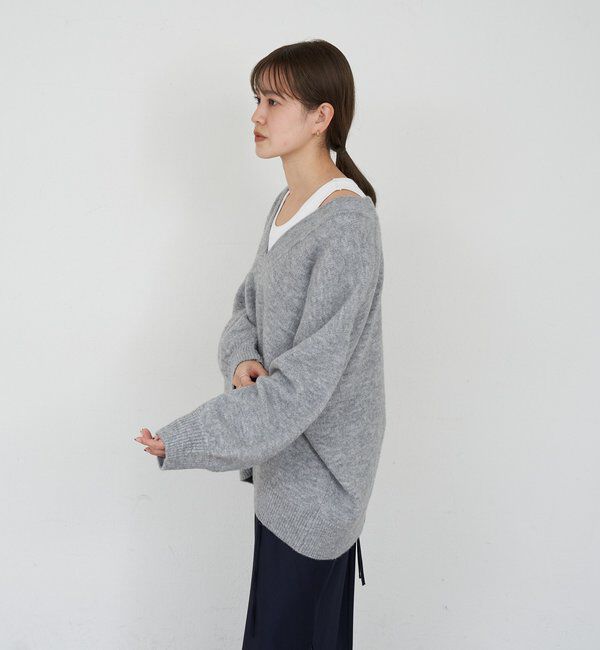  「【@kanako_ikiコラボカラー】【全骨格キレイ見え】ウェーブネックニット」|ニット・セーター|