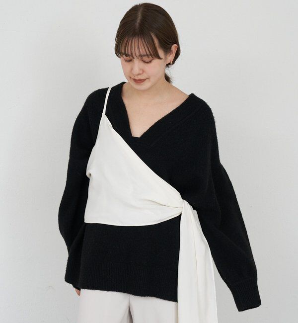  「【@kanako_ikiコラボカラー】【全骨格キレイ見え】ウェーブネックニット」|ニット・セーター|