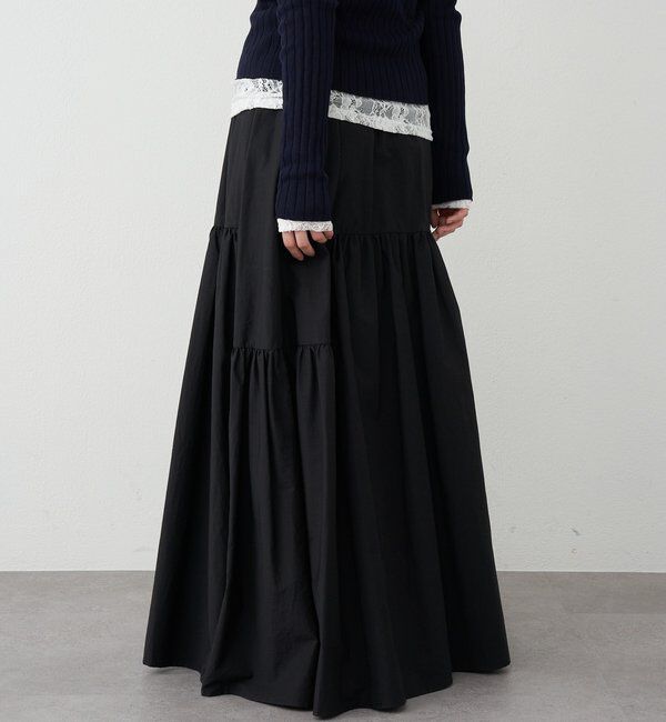  「【26SS予約】タフタボリュームスカート」|スカート|