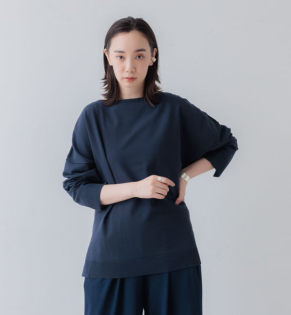 collex「ストレッチドロップショルダープルオーバー」|ニット・セーター|