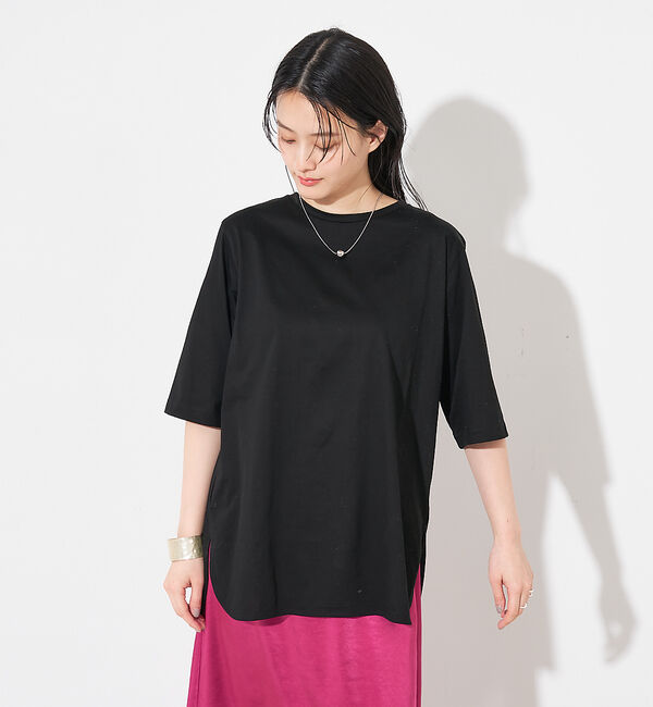 collex「【接触冷感・UVカット】コンパクトクールチュニックTシャツ」|Tシャツ・カットソー|