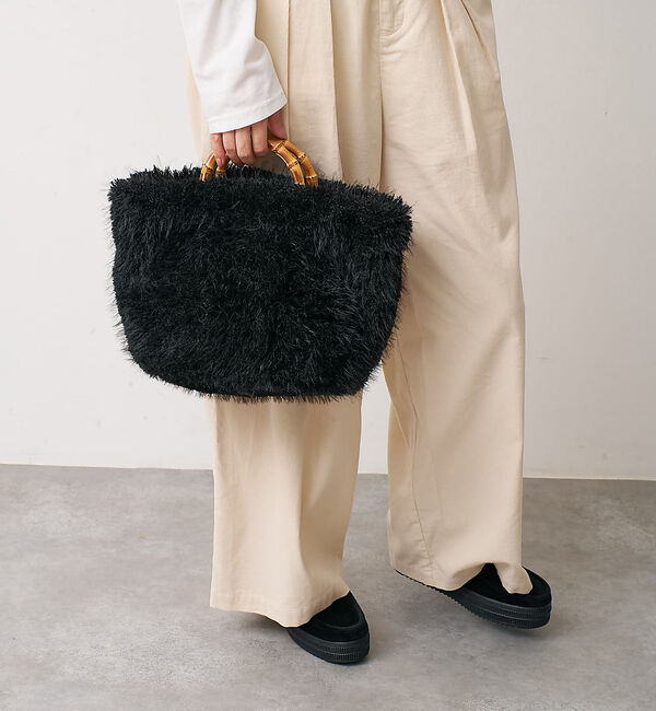 collex「【WEB限定】【EARTH MADE】ファーバンブートートバッグ」|トートバッグ|