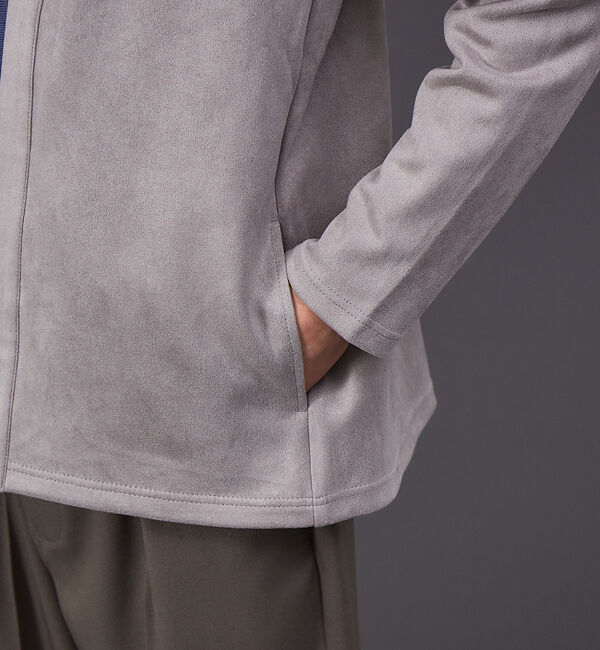 ABAHOUSE「【アンサンブル対応】ネオスエード ボタンレス カーディガン」|カーディガン|