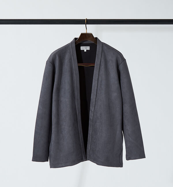 ABAHOUSE「【アンサンブル対応】ネオスエード ボタンレス カーディガン」|カーディガン|