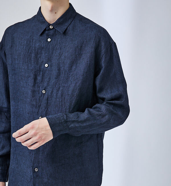 ABAHOUSE「【LUXE Linen Solaro】長袖 リネンシャツ」|シャツ・ブラウス|