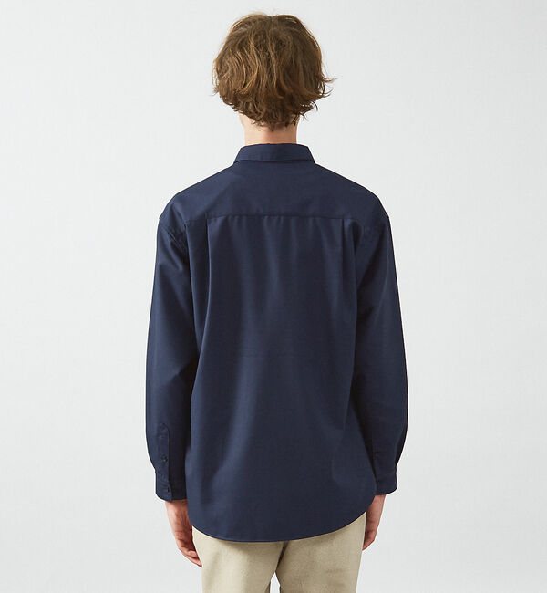 ABAHOUSE「イミテーションウール リラックスシャツ / レギュラーカラーシャツ」|シャツ・ブラウス|