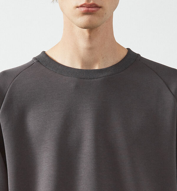 ABAHOUSE「【インバーテッドプリーツ】 ダンボールニット プルオーバー / クルーネック ス」|スウェット・ジャージ|