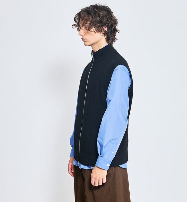 ABAHOUSE「12ゲージ ドライバーズニットベスト / ダブルジップ」|ニット・セーター|