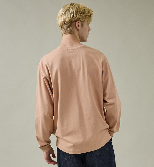 ABAHOUSE「ワンポイント刺繍　クルーネック長袖Tシャツ」|Tシャツ・カットソー|