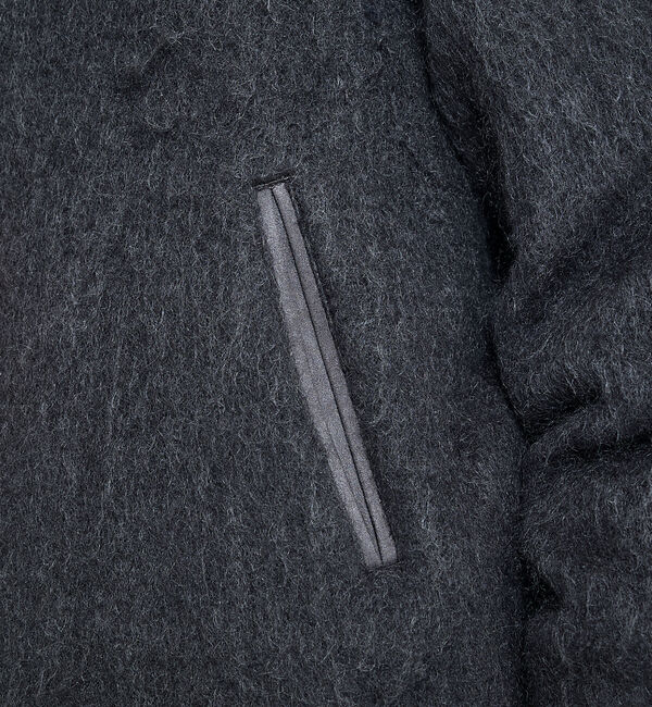 ABAHOUSE「ウール&times;モヘア シャギー スタンドカラーブルゾン」|ブルゾン・スタジャン|