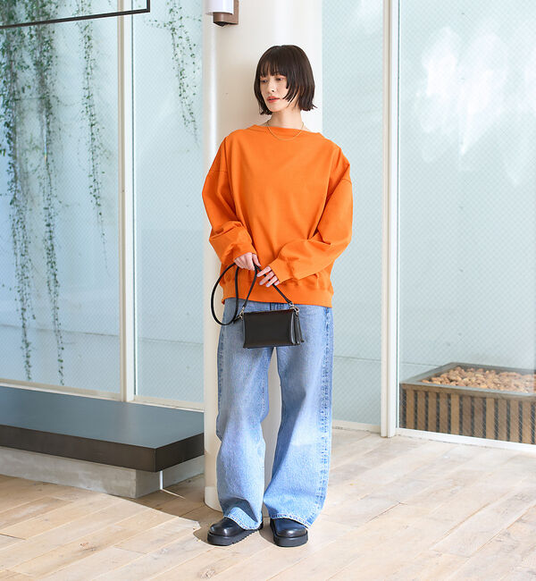 Rouge vif「ゆるシルエットバックヘンリーカットプルオーバー」|Tシャツ・カットソー|