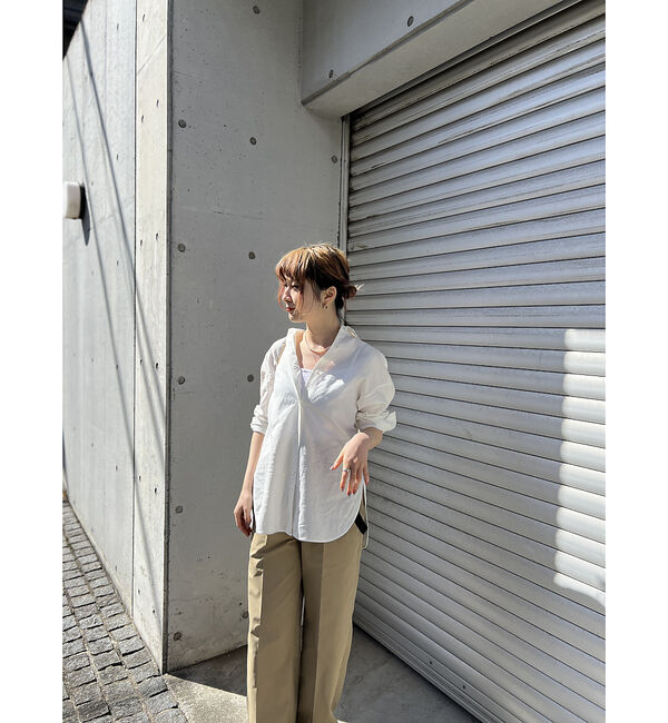 Rouge vif「綿麻レギュラー ナチュラルシャツ」|シャツ・ブラウス|