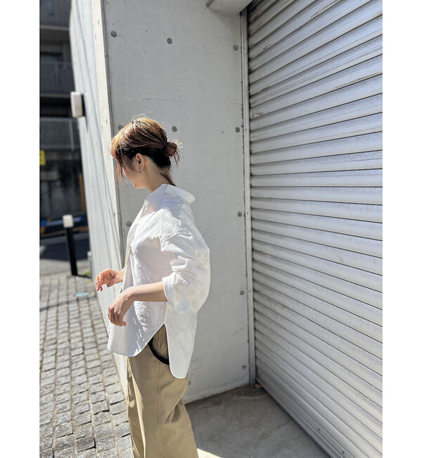 Rouge vif「綿麻レギュラー ナチュラルシャツ」|シャツ・ブラウス|