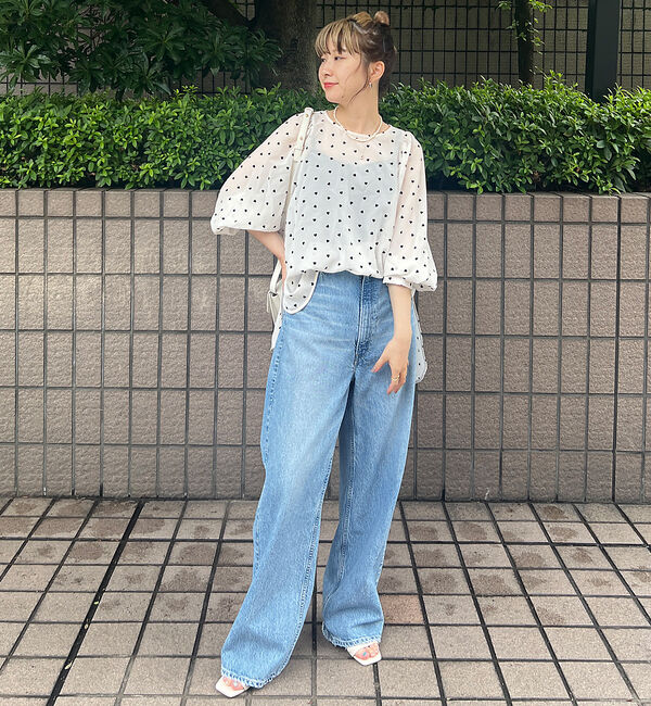 Rouge vif「ハートフロッキーシアーブラウス」|シャツ・ブラウス|