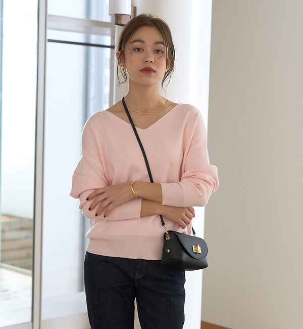 Rouge vif「スムース2WAYパールニット」|ニット・セーター|