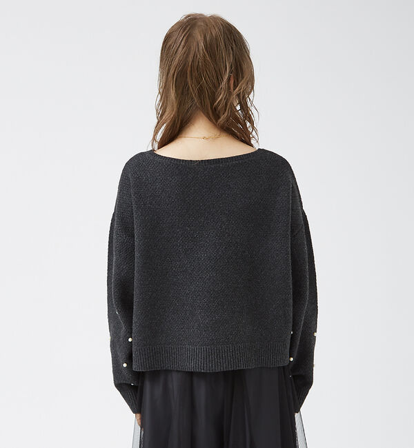 Rouge vif「【一部店舗限定】ビジューニットプルオーバー」|ニット・セーター|