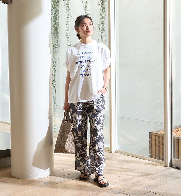 Rouge vif「モノトーンプリントイージーパンツ」|その他|