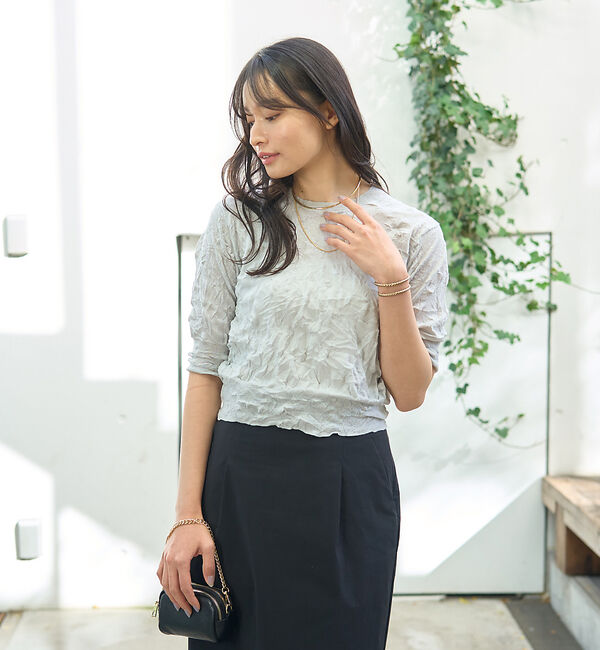 Rouge vif「キャッチワッシャーニットプルオーバー」|ニット・セーター|