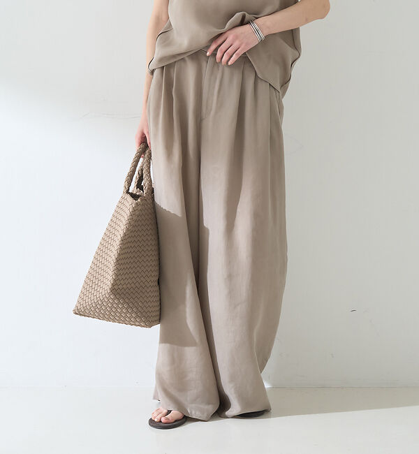 Rouge vif「【セットアップ対応】キュプラフィブリル ワイドパンツ」|その他|