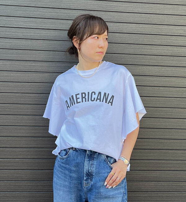 Rouge vif「【AMERICANA&times;MICA＆DEAL/ アメリカーナ&times;マイカ】fill te」|Tシャツ・カットソー|