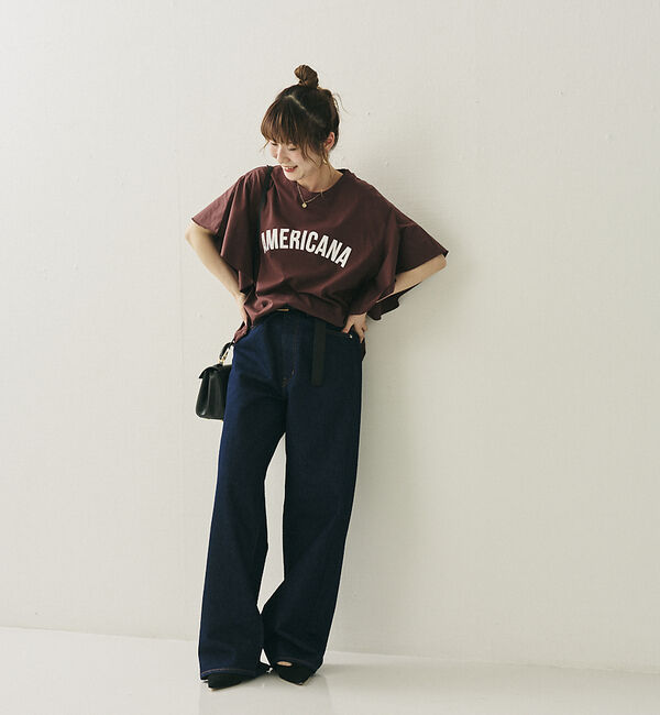 Rouge vif「【AMERICANA&times;MICA＆DEAL/ アメリカーナ&times;マイカ】fill te」|Tシャツ・カットソー|