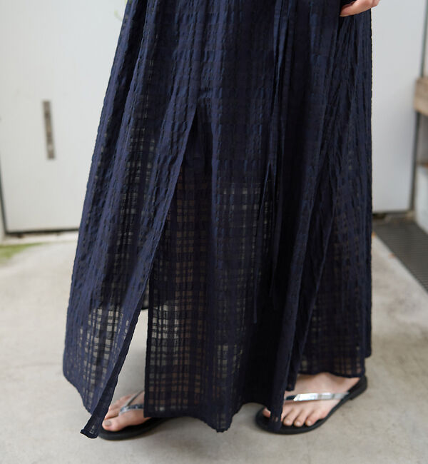 Rouge vif「ボリュームギャザーサイドスリットロングスカート」|スカート|