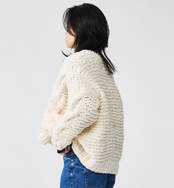 Rouge vif「【IRONING / アイロニング】ケーブルニットカーディガン/cable ro」|ニット・セーター|