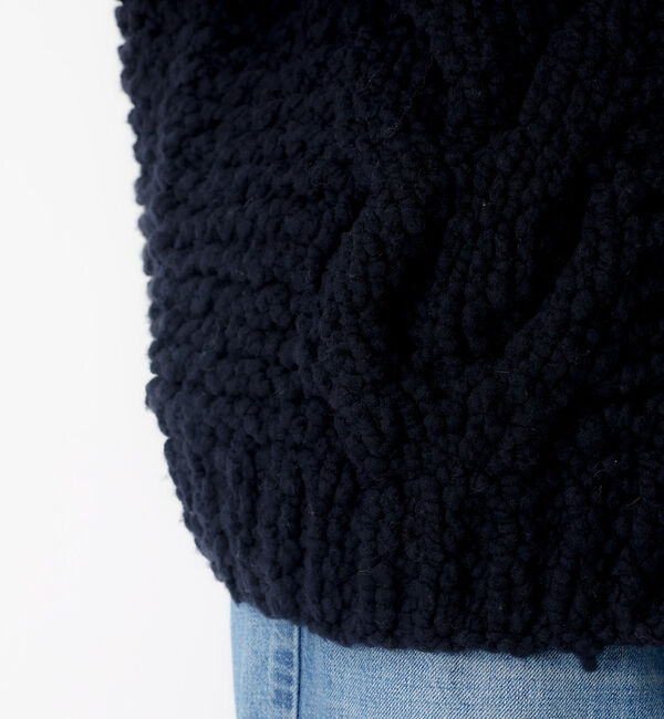 Rouge vif「【IRONING / アイロニング】ケーブルニットカーディガン/cable ro」|ニット・セーター|