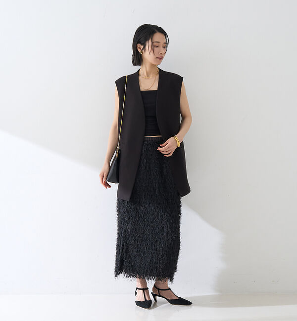 Rouge vif「【セットアップ対応】ストレッチダブルクロスジレ」|ダウンベスト・ベスト|