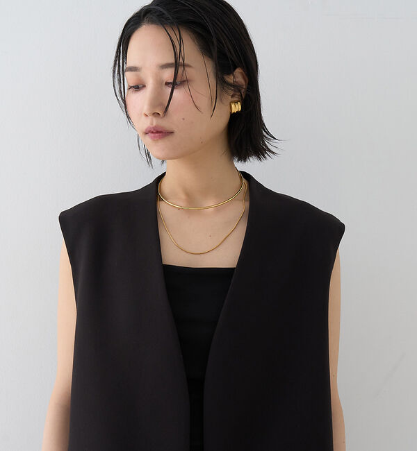 Rouge vif「【セットアップ対応】ストレッチダブルクロスジレ」|ダウンベスト・ベスト|