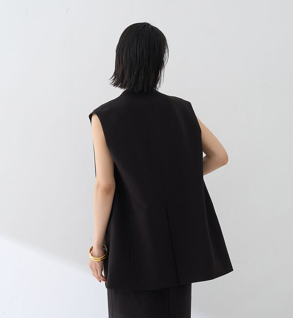 Rouge vif「【セットアップ対応】ストレッチダブルクロスジレ」|ダウンベスト・ベスト|