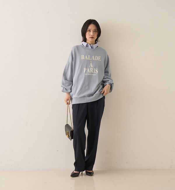 Rouge vif「裏毛ロゴタックスリーブスウェット」|スウェット・ジャージ|