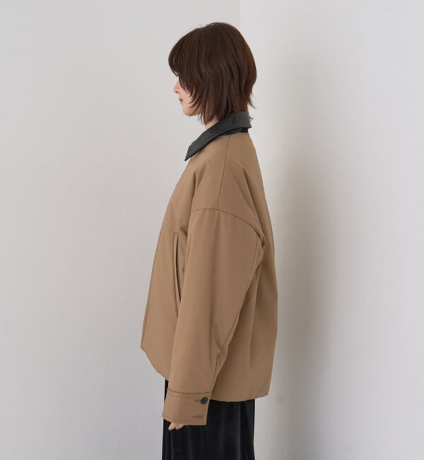 Rouge vif「異素材衿パフィブルゾン/ハンティングジャケット」|ブルゾン・スタジャン|