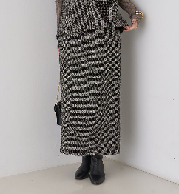 Rouge vif「【セットアップ対応】ポリウーリングカルセタイトスカート」|スカート|