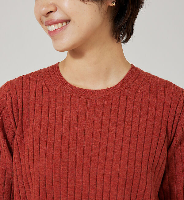 qualite「【23AW】アシメスヌードリブニット」|ニット・セーター|