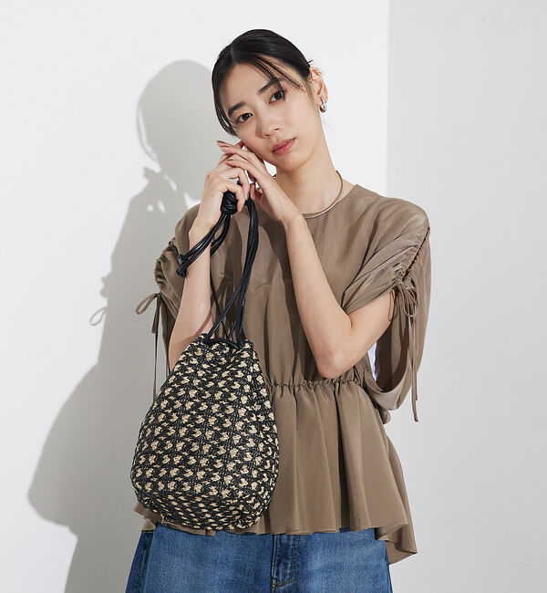 qualite「タッセル巾着バック」|ショルダー・メッセンジャー|