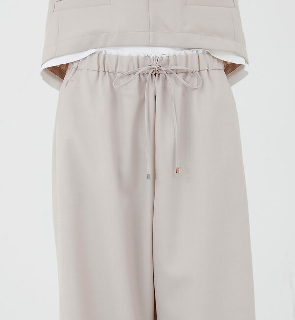 qualite「【接触冷感＆防シワ】ウールライクイージーパンツ/セットアップ対応」|その他|