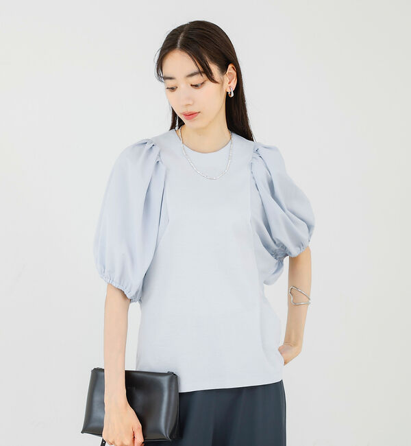 qualite「タフタスリーブプルオーバー」|Tシャツ・カットソー|