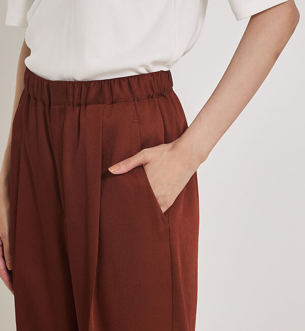 qualite「センタープレスカルゼイージーパンツ」|その他|