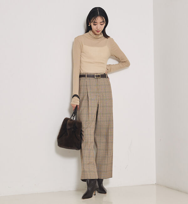 qualite「【セットアップ対応】TWツイルチェックパンツ」|その他|