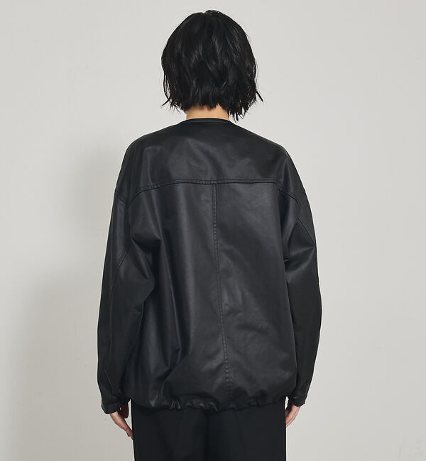 qualite「レザーライクブルゾン」|ブルゾン・スタジャン|
