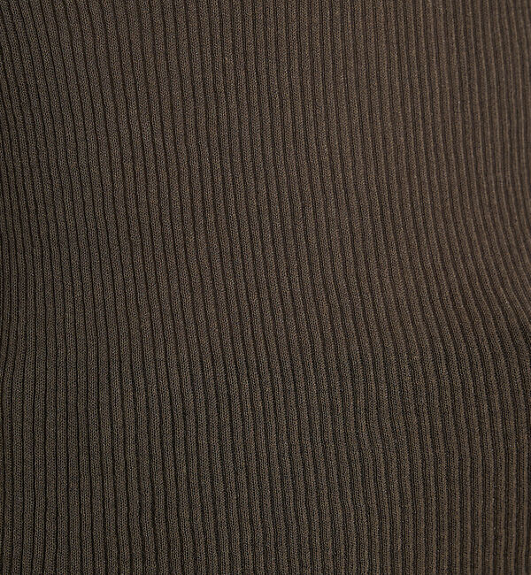 qualite「ヘンリーネックシアーリブニット」|Tシャツ・カットソー|