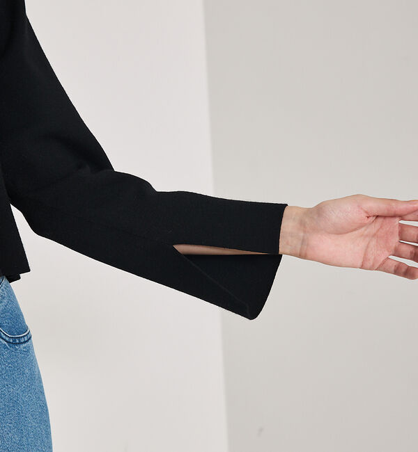 qualite「フーディーニットブルゾン」|ブルゾン・スタジャン|